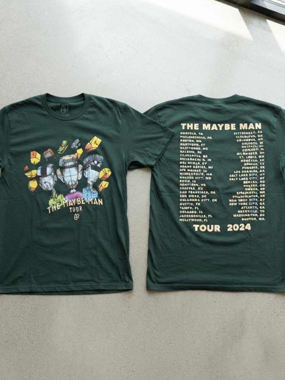 AJR The Maybe Man Tour Dark Green T-Shirt S-4XL